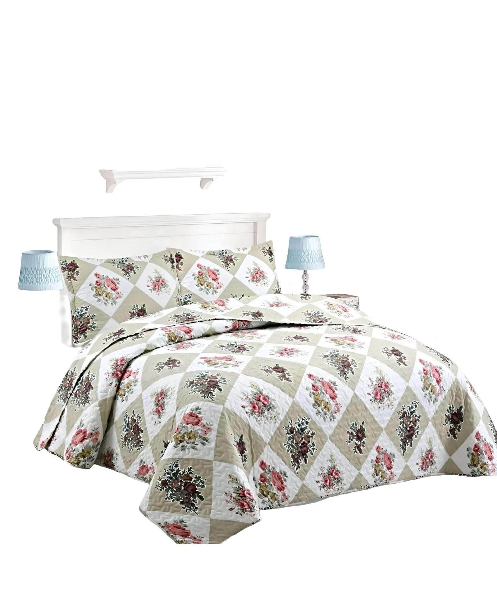 COBERTOR COLCHA QUILT VERANO KING-SUPER KING - 1