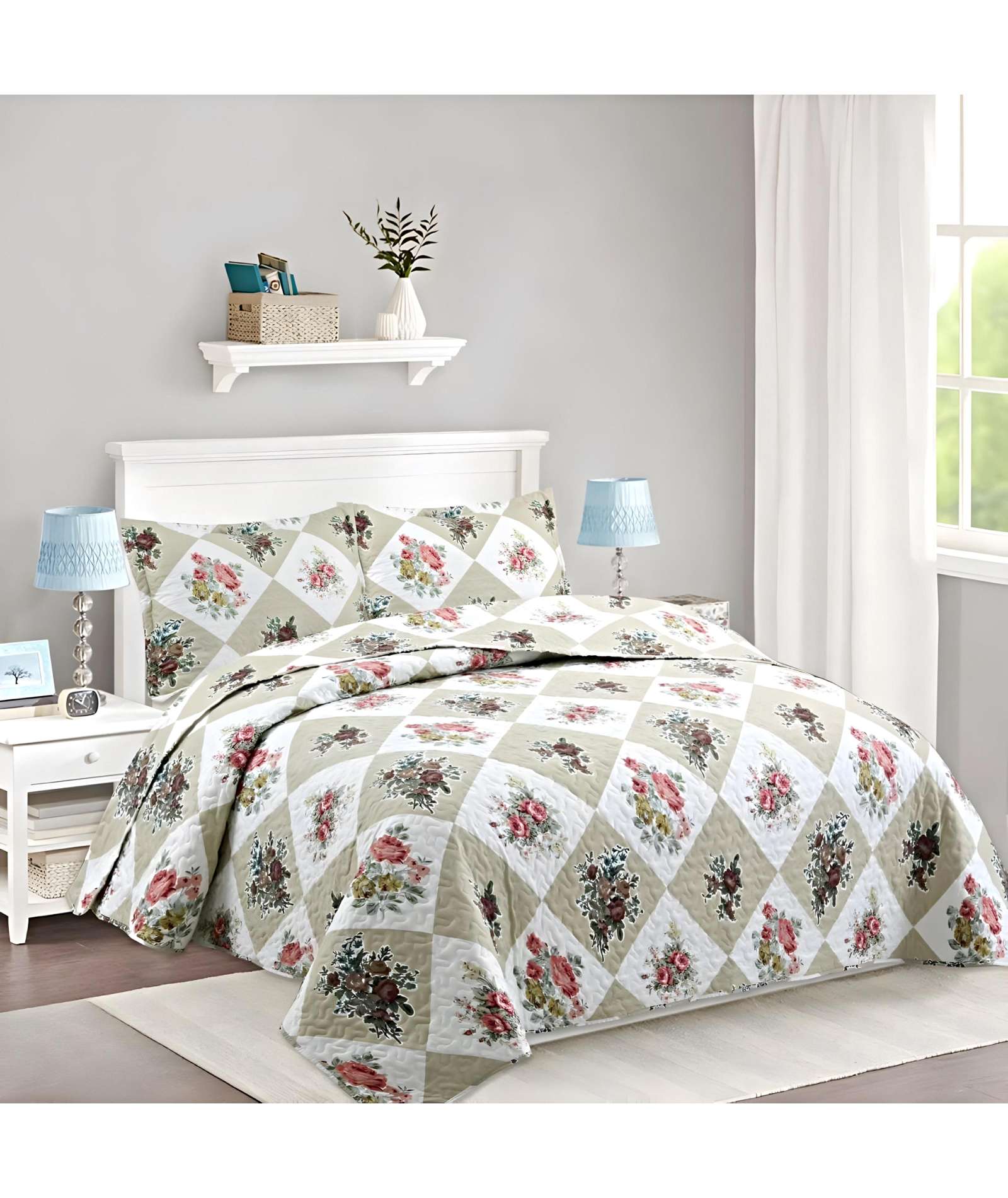 COBERTOR COLCHA QUILT VERANO KING-SUPER KING - 3