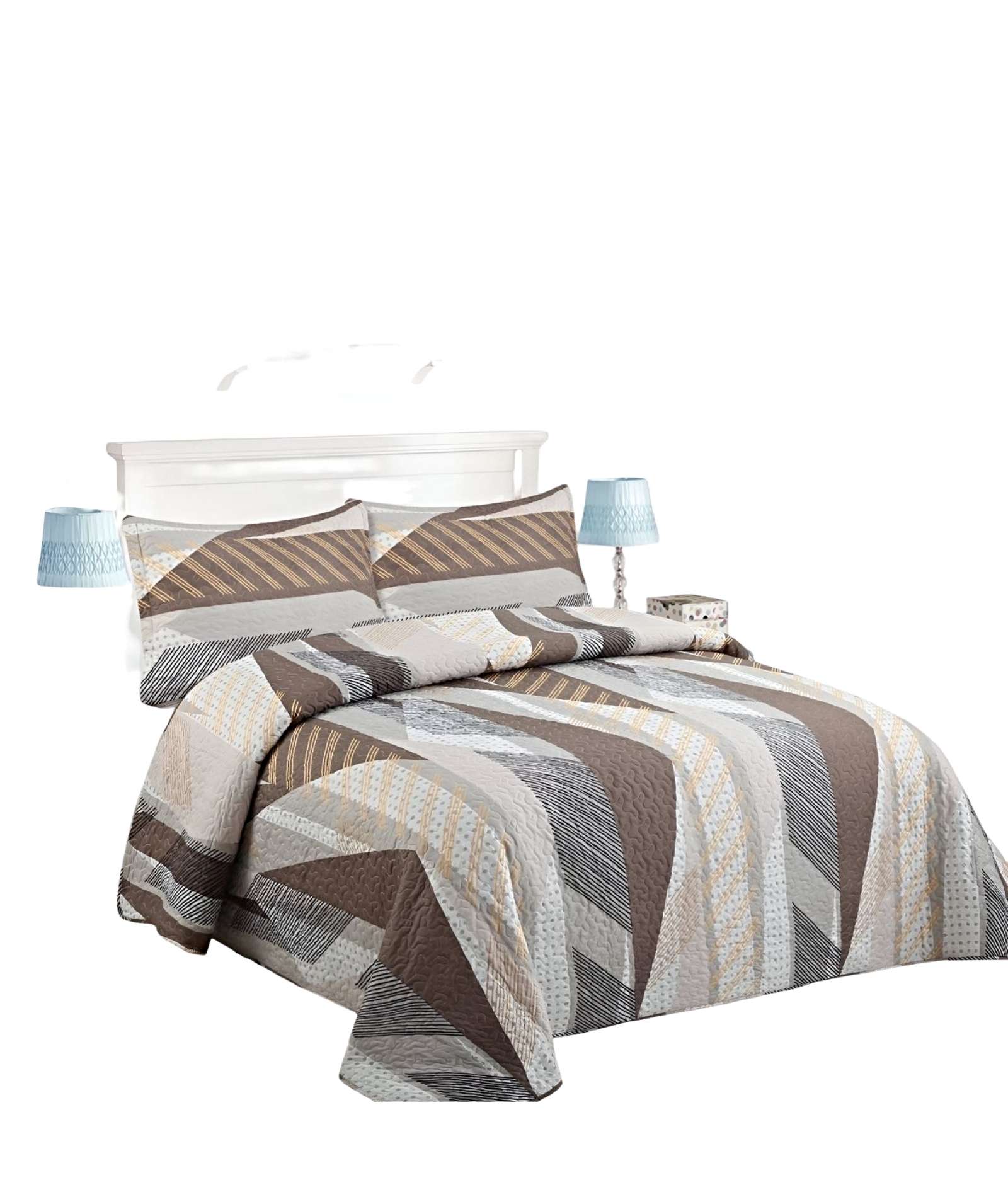 COBERTOR COLCHA QUILT VERANO 2 PLAZAS - 2