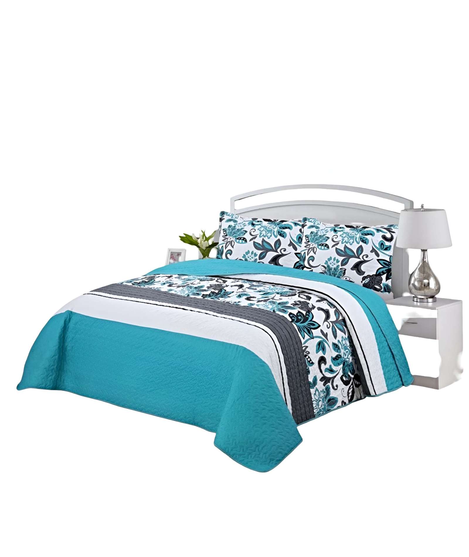 COBERTOR COLCHA QUILT VERANO 2 PLAZAS - 1