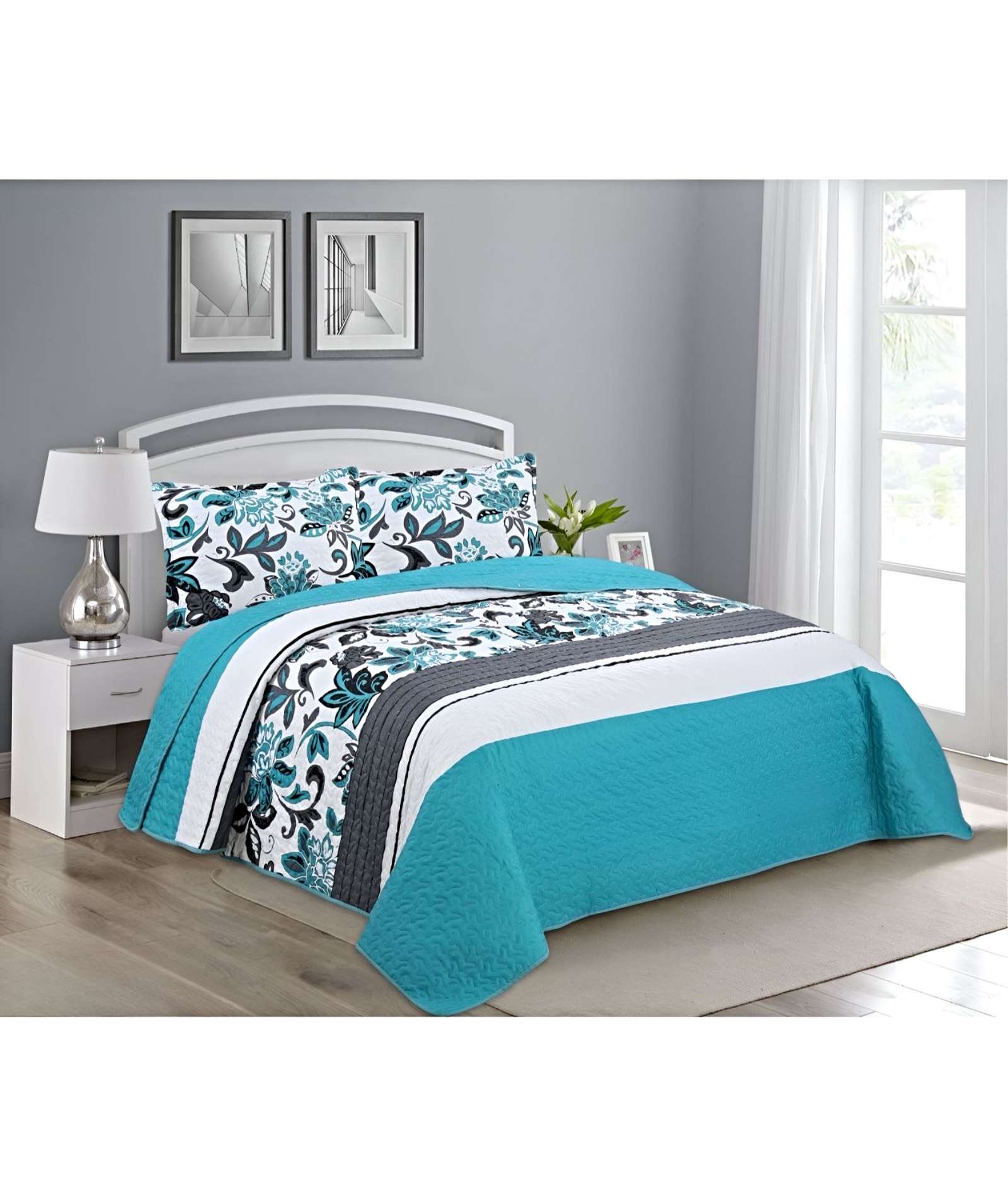 COBERTOR COLCHA QUILT VERANO 2 PLAZAS - 3