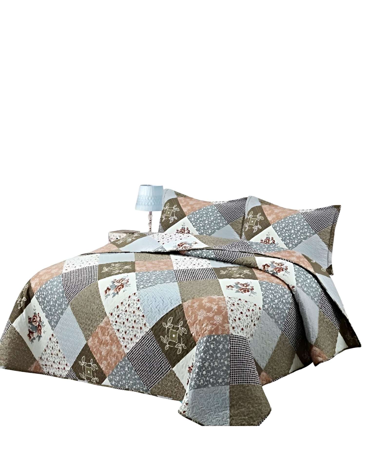 COBERTOR COLCHA QUILT VERANO 2 PLAZAS - 2