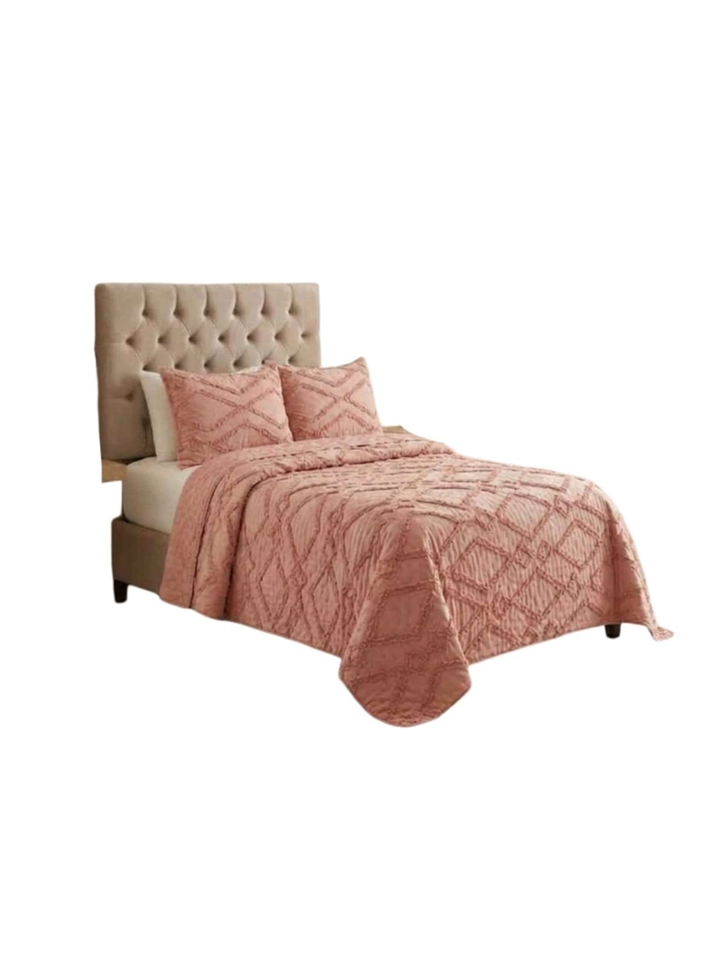 QUILT  GEOME TRICO DE VERANO LIVIANO  1,5 PLAZA TUFTING - 3