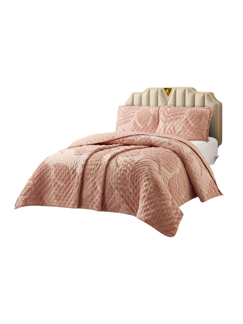 QUILT  GEOME TRICO DE VERANO LIVIANO  2 PLAZA TUFTING SERIE 3 - 3