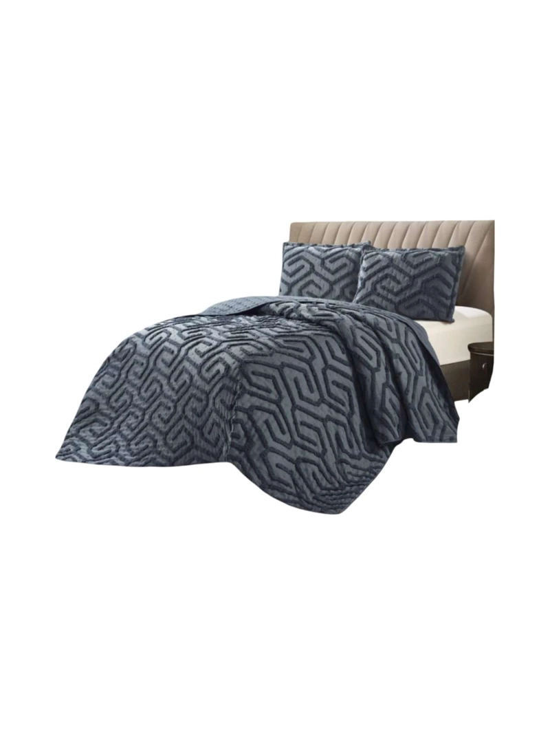 QUILT  GEOME TRICO DE VERANO LIVIANO  2 PLAZA TUFTING - 3