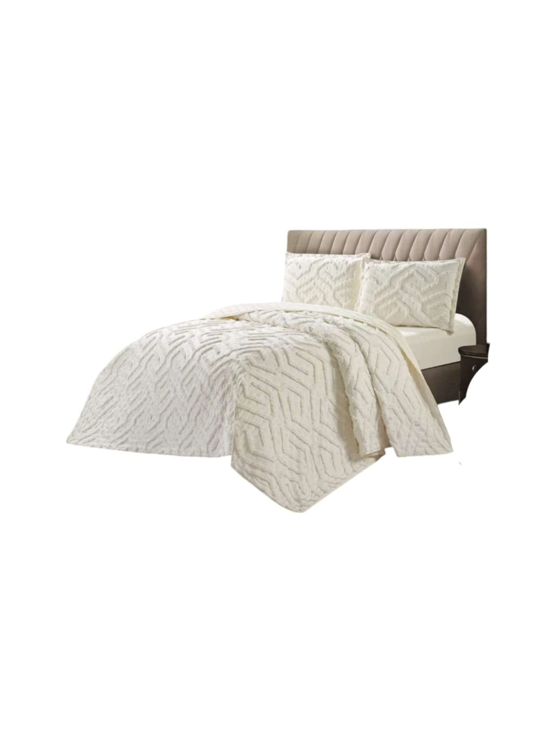 QUILT  GEOME TRICO DE VERANO LIVIANO  KING / SUPER KING TUFTING - 3