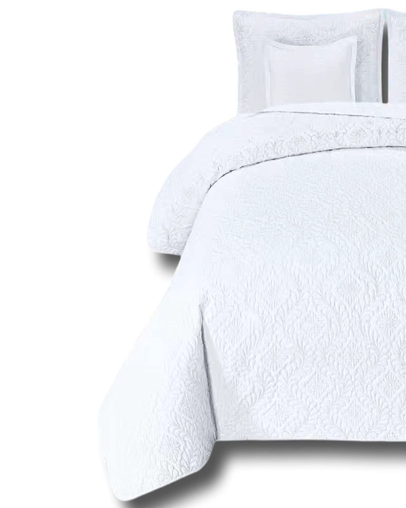 COBERTOR 9 PIEZAS 2 PLAZAS QUILT MAS SABANAS MAS CORTINA DE TELA - 2