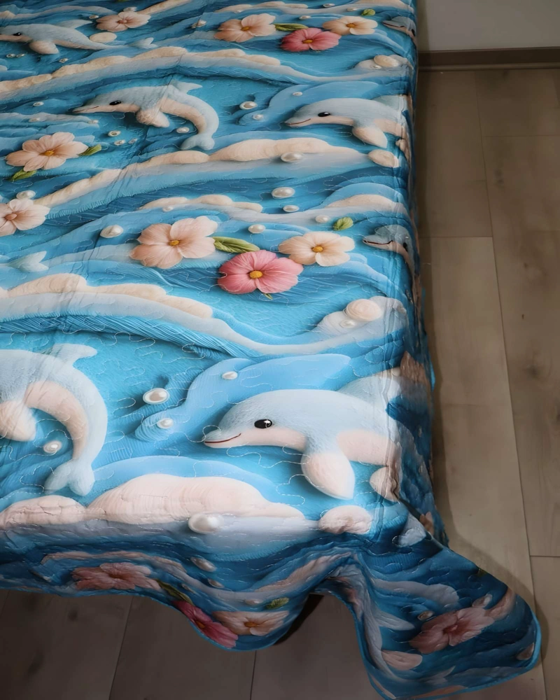 COBERTOR QUILT 3D PLAZA Y MEDIA 180 X 230 CM V01 - 3