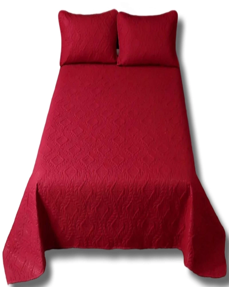 COBERTOR COLCHA DE VERANO QUILT KING - SUPER KING 250 CM X 270 CM BURDEO - 3