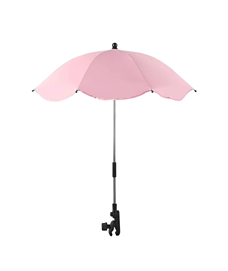SOMBRILLA PARA COCHECITO DE BEBE  UV ROSA - 1