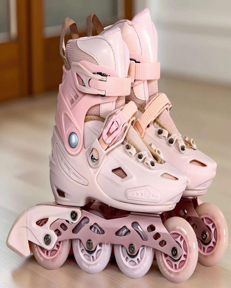 PATIN LINEAL CON LUCES Y KIT TALLA M 32-35 ROSA1 - 3