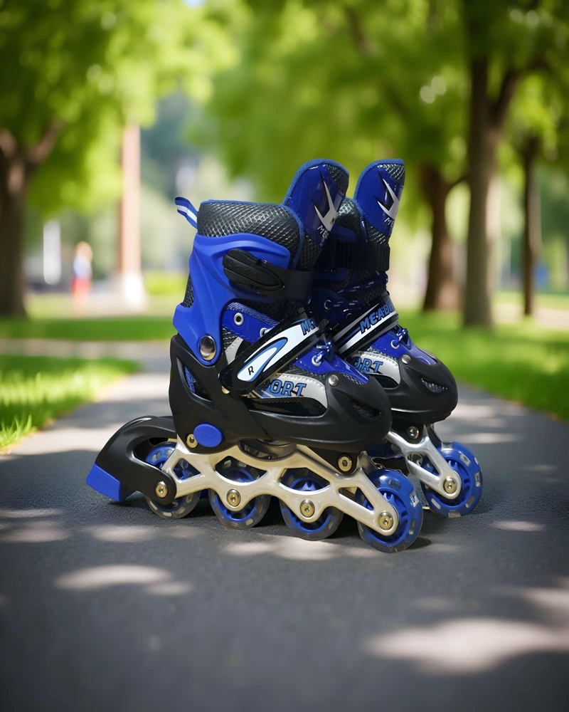PATINES LINEAL CON LUCES Y KIT TALLA S 31-34 AZUL OSCURO - 3