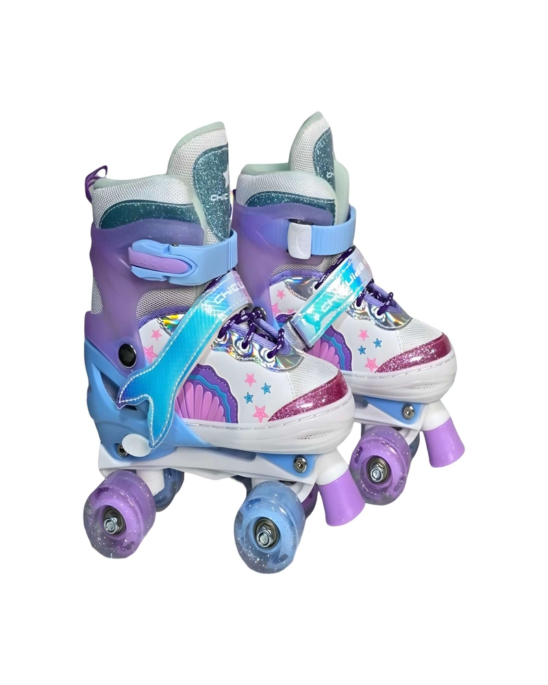 PATINES 4 RUEDAS CON LUCES Y KIT TALLA S 31-34 MUILTICOLOR2 - 2