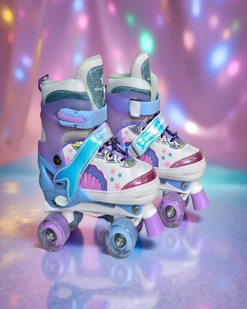 PATINES 4 RUEDAS CON LUCES Y KIT TALLA S 31-34 MUILTICOLOR2 - 3