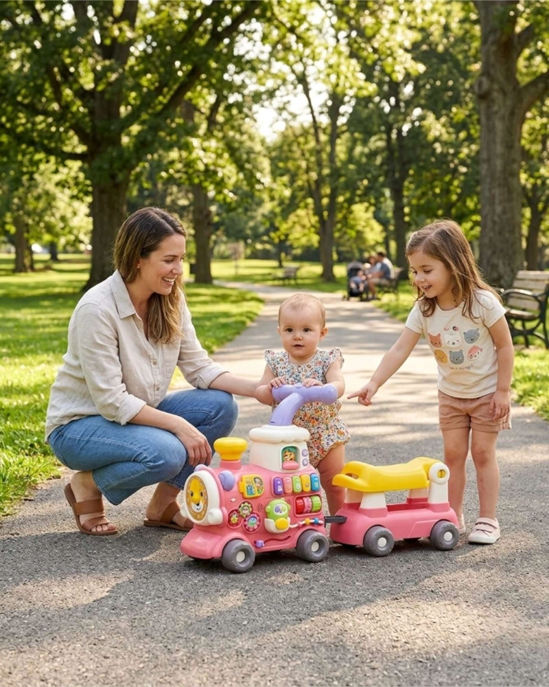 CAMINADOR DE BEBE  TREN DIDACTICO 5 EN 1 - CORREPASILLOS EVOLUTIVO - 1
