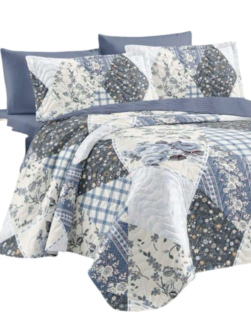 COBERTOR COLCHA QUILT DE VERANO KING - 3
