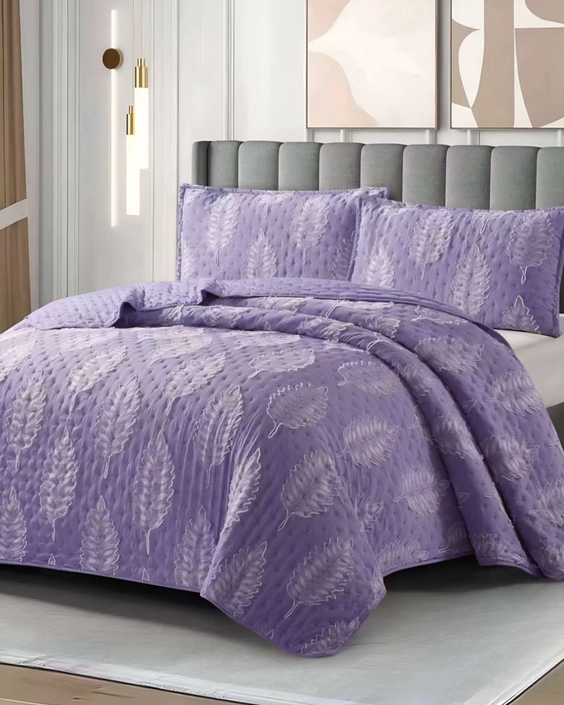 COBERTOR COLCHA QUILT TUFTING DE LUJO SUAVE 2 PLAZAS - 1