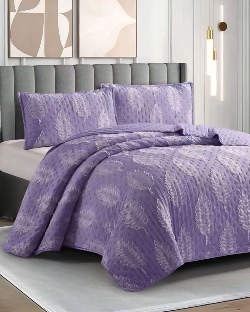 COBERTOR COLCHA QUILT TUFTING DE LUJO SUAVE 2 PLAZAS - 3