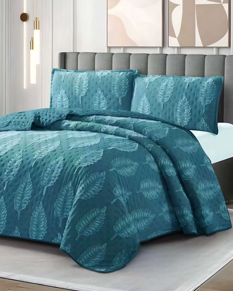 COBERTOR COLCHA QUILT TUFTING DE LUJO SUAVE KING - 1