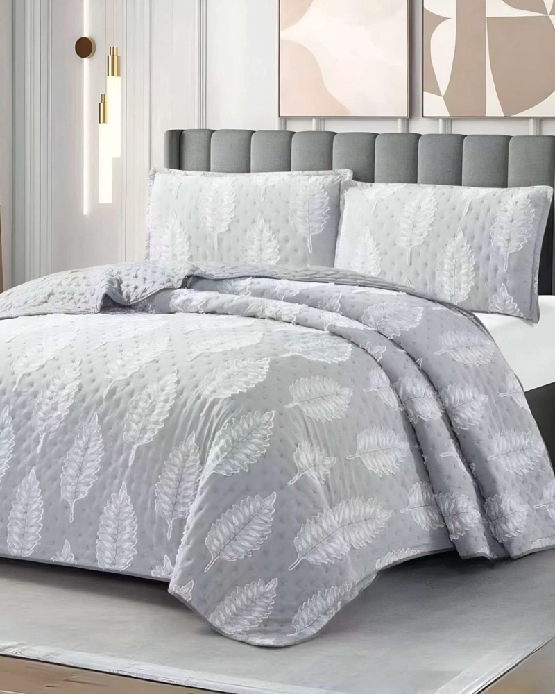 COBERTOR COLCHA QUILT TUFTING DE LUJO SUAVE 2 PLAZAS - 1
