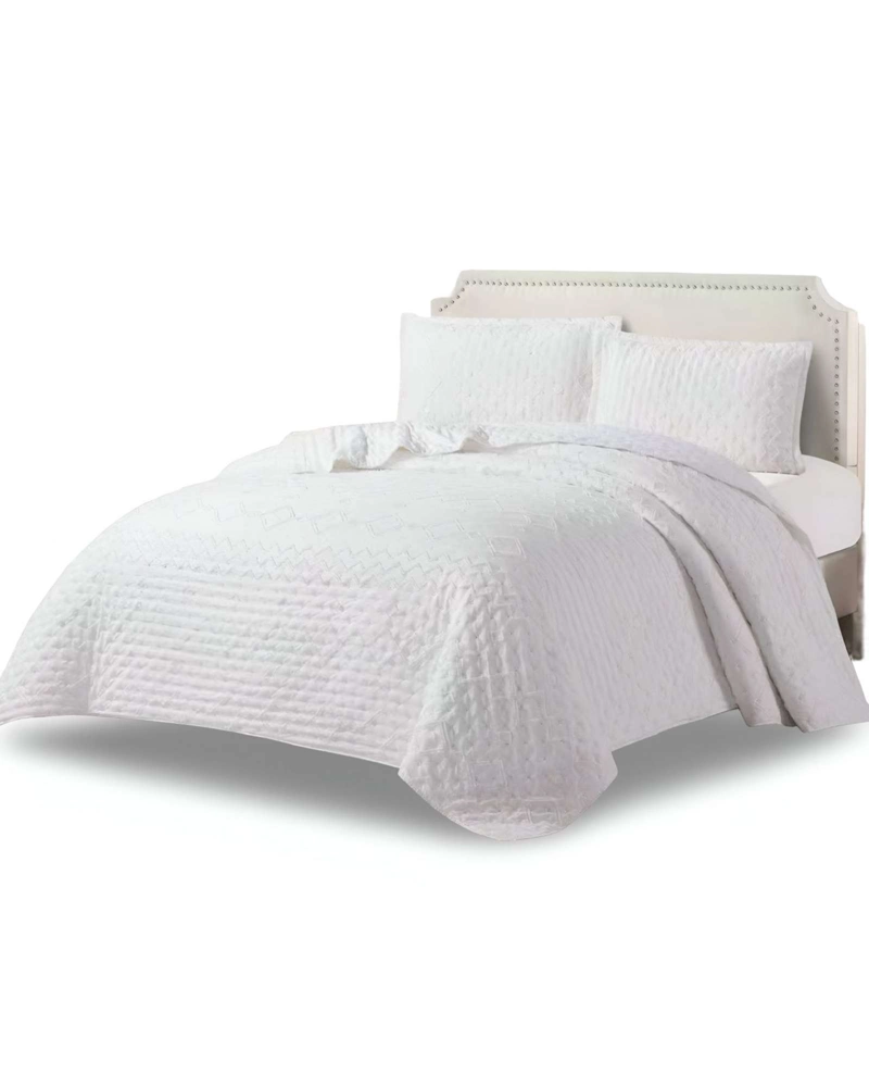COBERTOR COLCHA QUILT TUFTING DE LUJO SUAVE 2 PLAZAS - 2