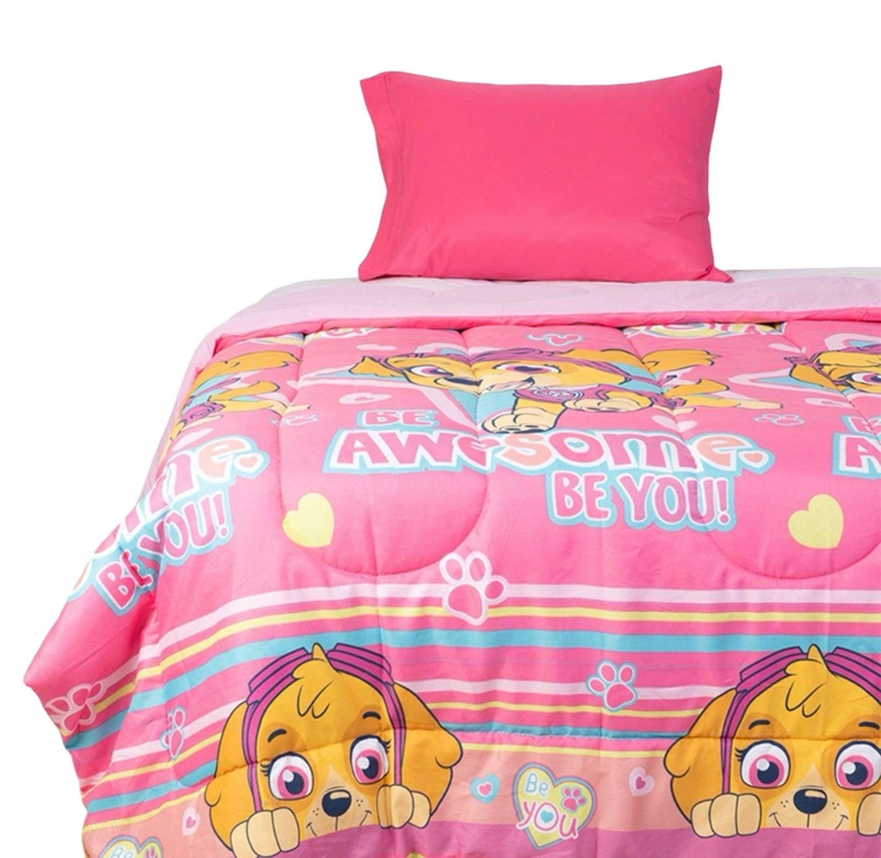 CUBRECAMA NORDICO NIÑA SKYE PAW PATROL ROSA - 1