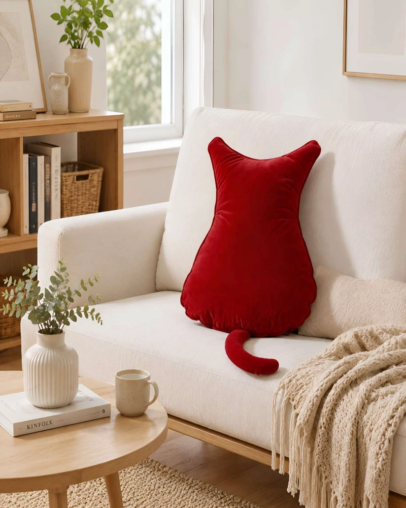 PACK DE 2 COJIN DECORATIVO FORMA DE GATO - 2