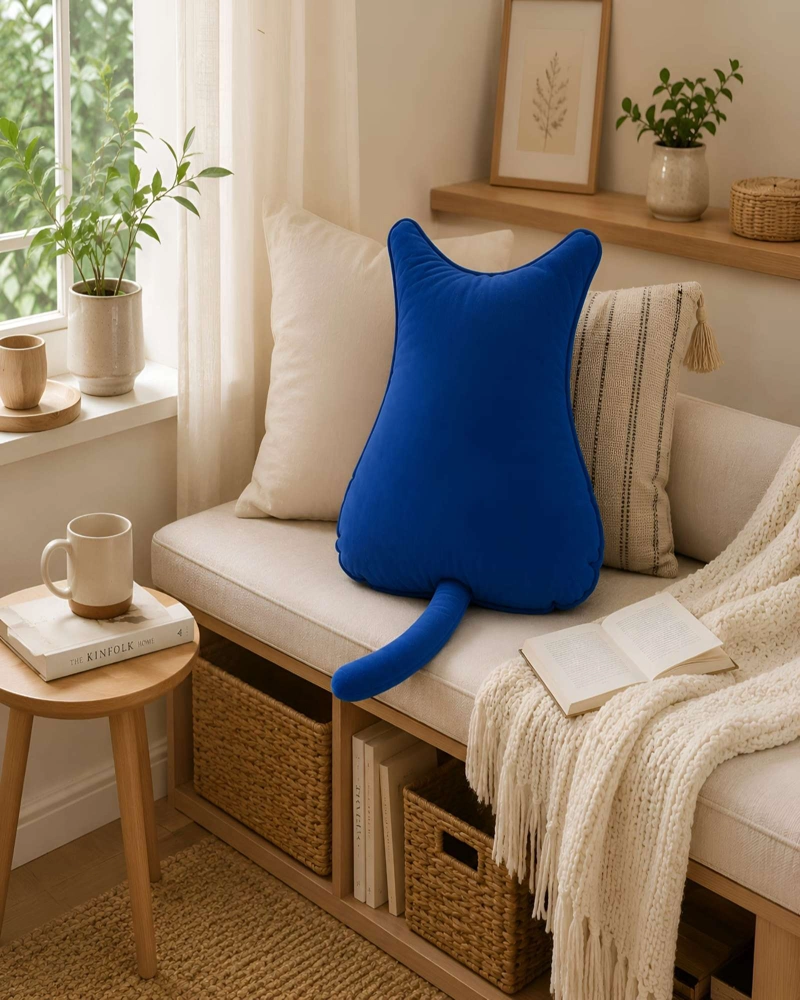 PACK DE 2 COJIN DECORATIVO FORMA DE GATO - 6