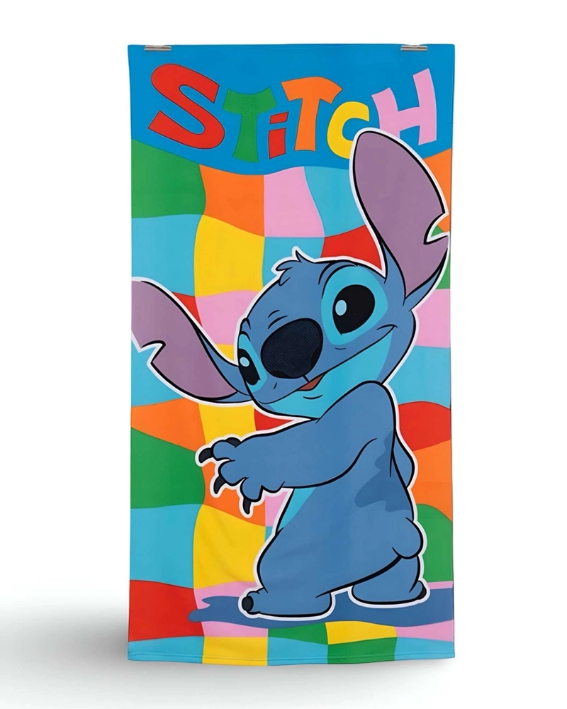 TOALLA DE BAÑO NIÑO NIÑA CON LENTES DE AGUA Y BOLSO STICH - 2