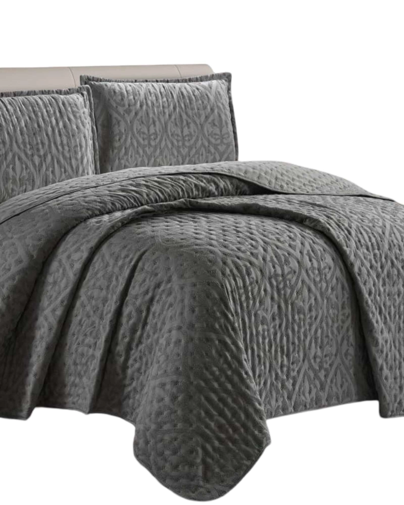 QUILT PLAZA Y MEDIA DE LUJO EXTRA SUAVE CON RELIEVES DE TUFTING - 2