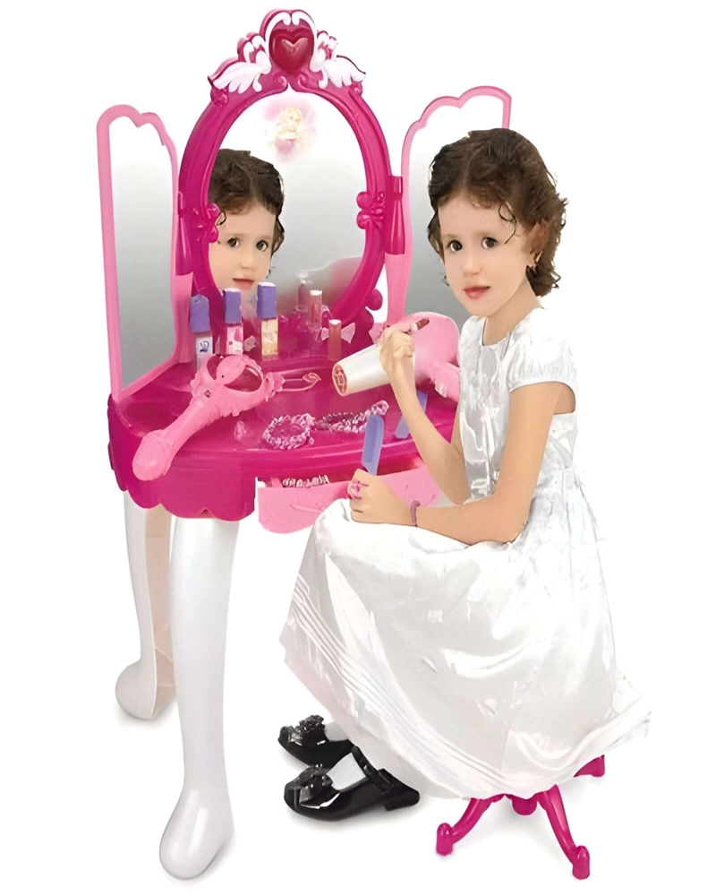 JUEGO SET PEINADORA DE BELLEZA ESPEJO MAGICO INFANTIL - 2