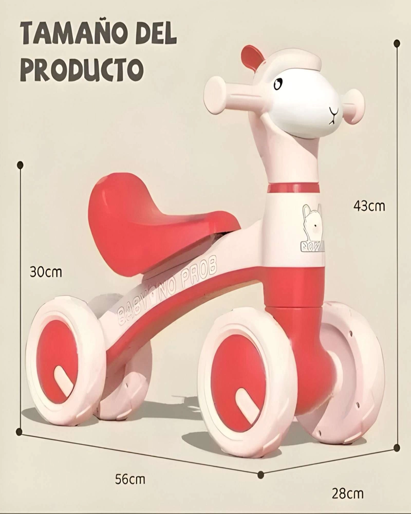 CORREPASILLO BEBE BICICLETA DE EQUILIBRIO ROSA - 3