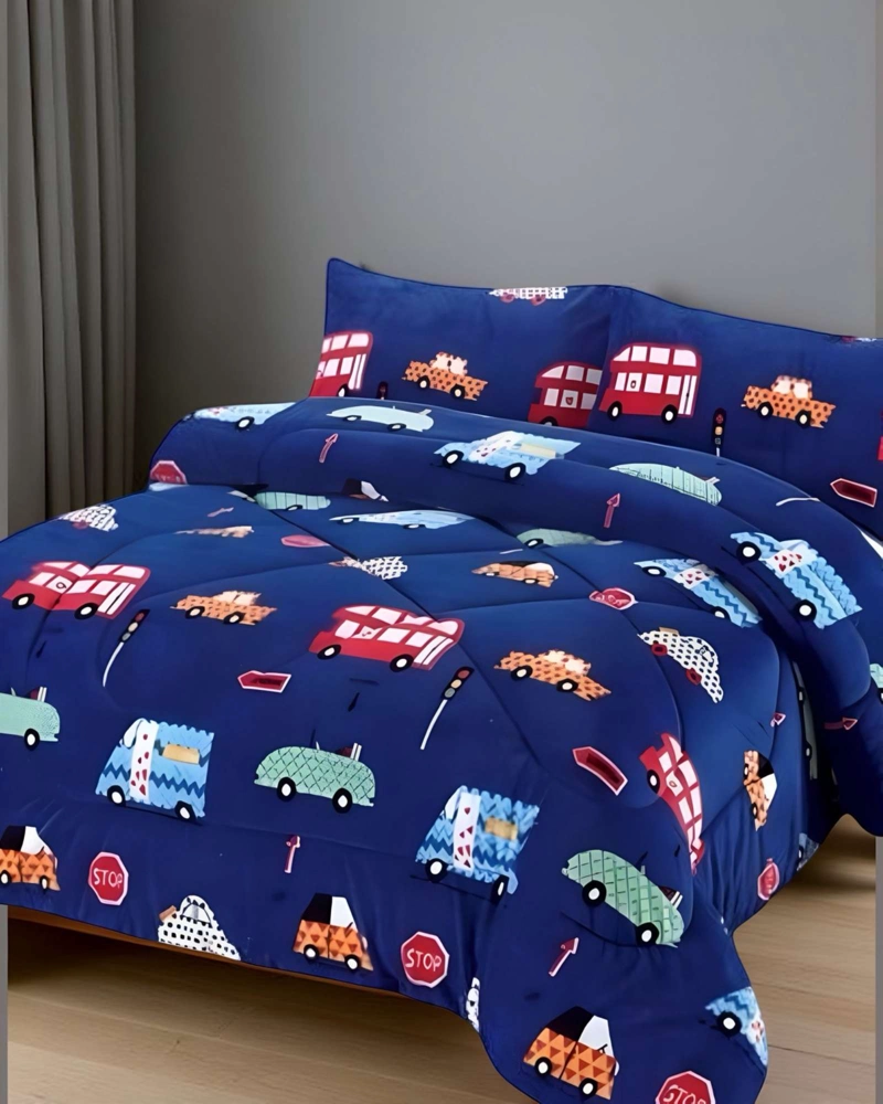 COBERTOR DE INVIERNO INFANTIL CARRO DE NIÑO PLUSH CON CHIPORRO PLAZA Y MEDIA S47 - 3