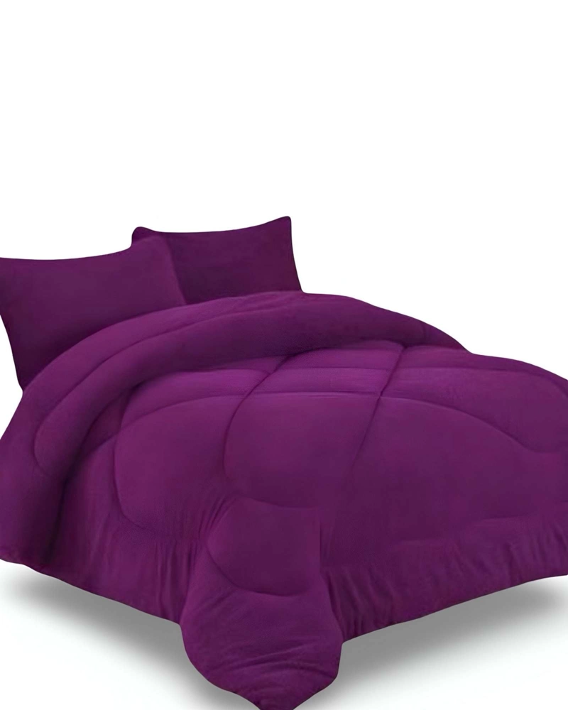 COBERTOR DE INVIERNO UNICOLOR PLUSH CON CHIPORRO PLAZA Y MEDIA S56 - 1