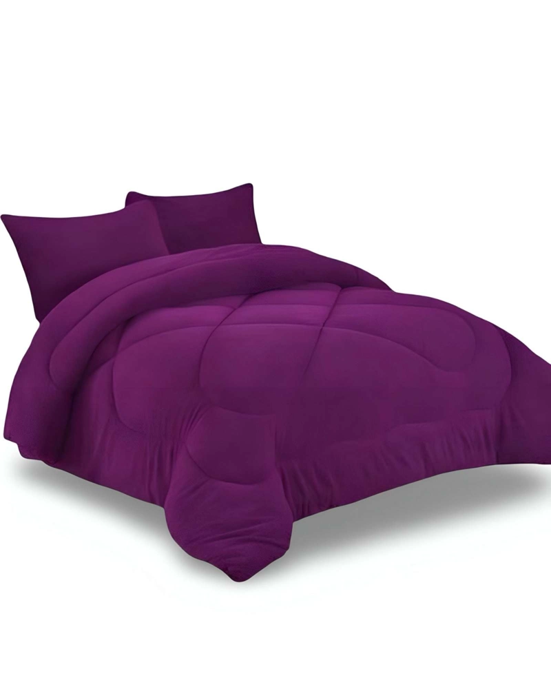COBERTOR DE INVIERNO UNICOLOR PLUSH CON CHIPORRO PLAZA Y MEDIA S56 - 4