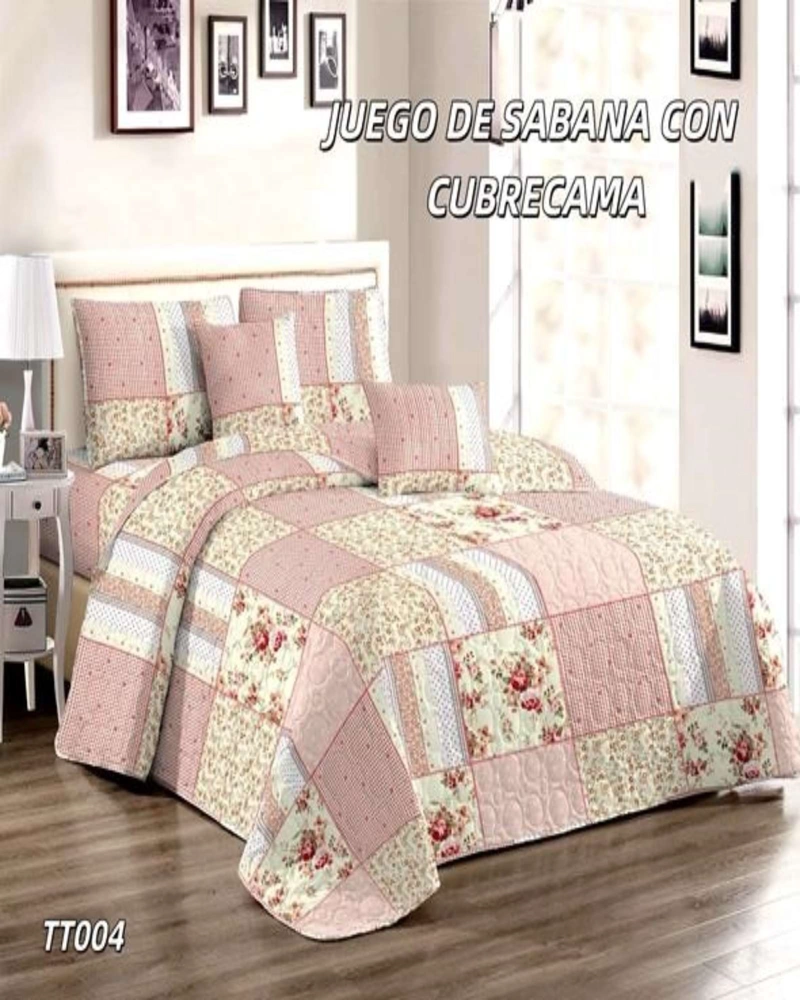 SET SABANA CON CUBRECAMA 2 PLAZAS S119 - 4