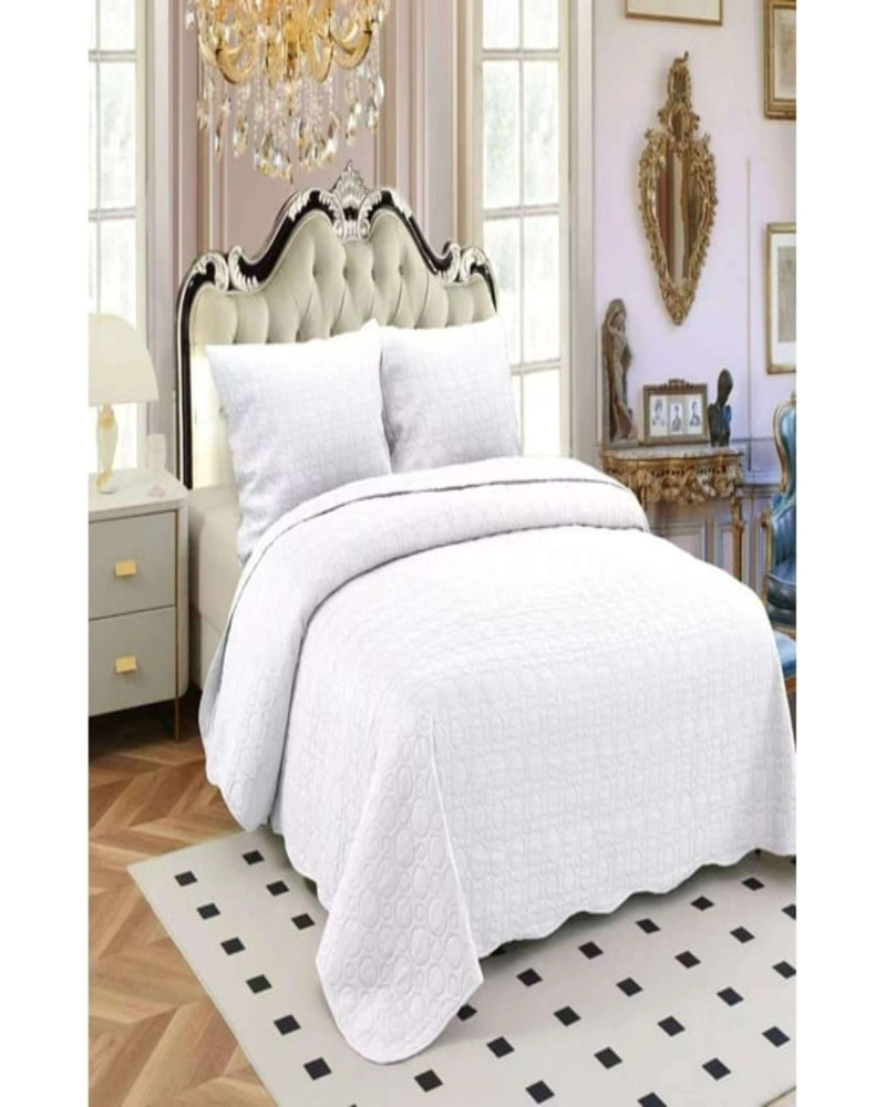 SET SABANA CON CUBRECAMA PLAZA Y MEDIA S67 - 3