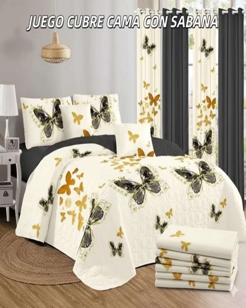 SET SABANA CON CUBRECAMA 2 PLAZAS S100 - 4