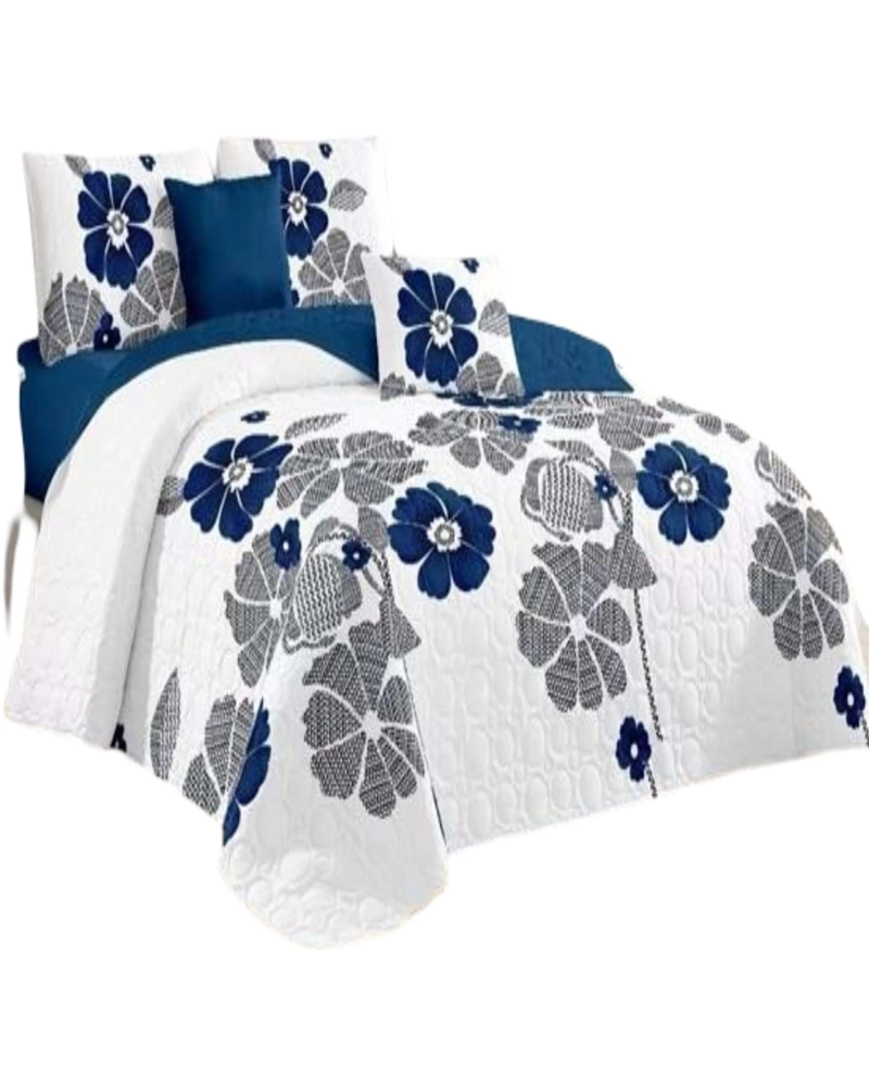 SET SABANA CON CUBRECAMA PLAZA Y MEDIA S76 - 1
