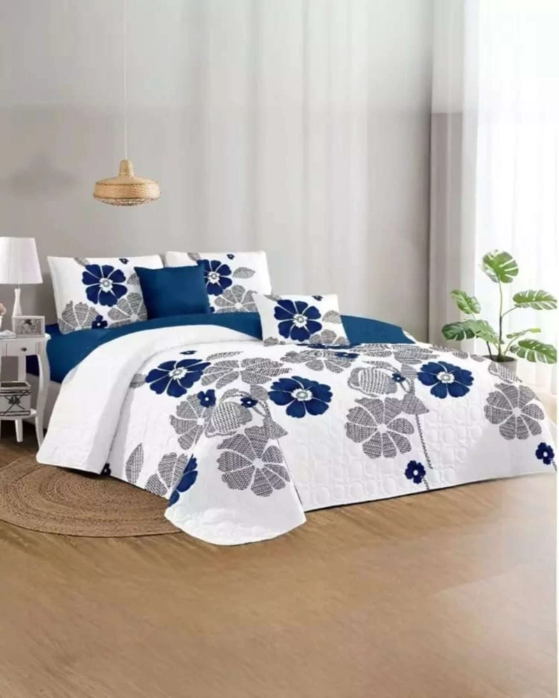 SET SABANA CON CUBRECAMA PLAZA Y MEDIA S76 - 4