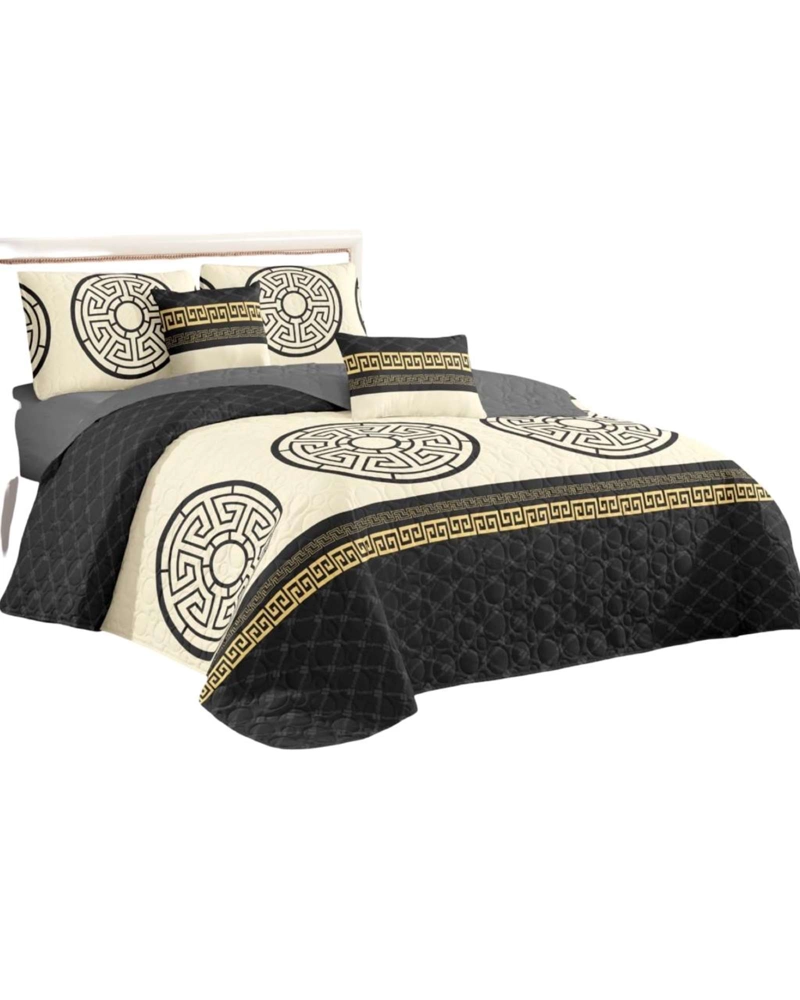 CUBRECAMA DE VERANO REVERSIBLE ELEGANTE Y LIVIANO 2 PLAZAS - 1