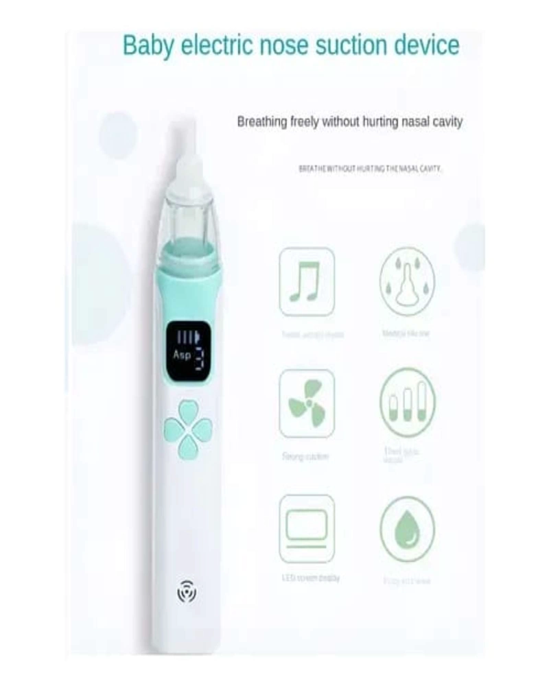 ASPIRADOR ELECTRICO RECARGABLE NASAL PARA BEBES  VERDE - 1