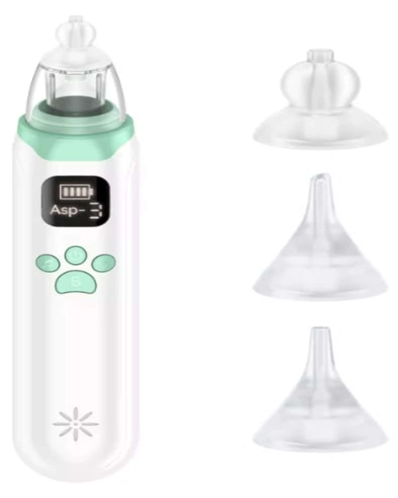 ASPIRADOR ELECTRICO RECARGABLE NASAL PARA BEBES  VERDE - 4