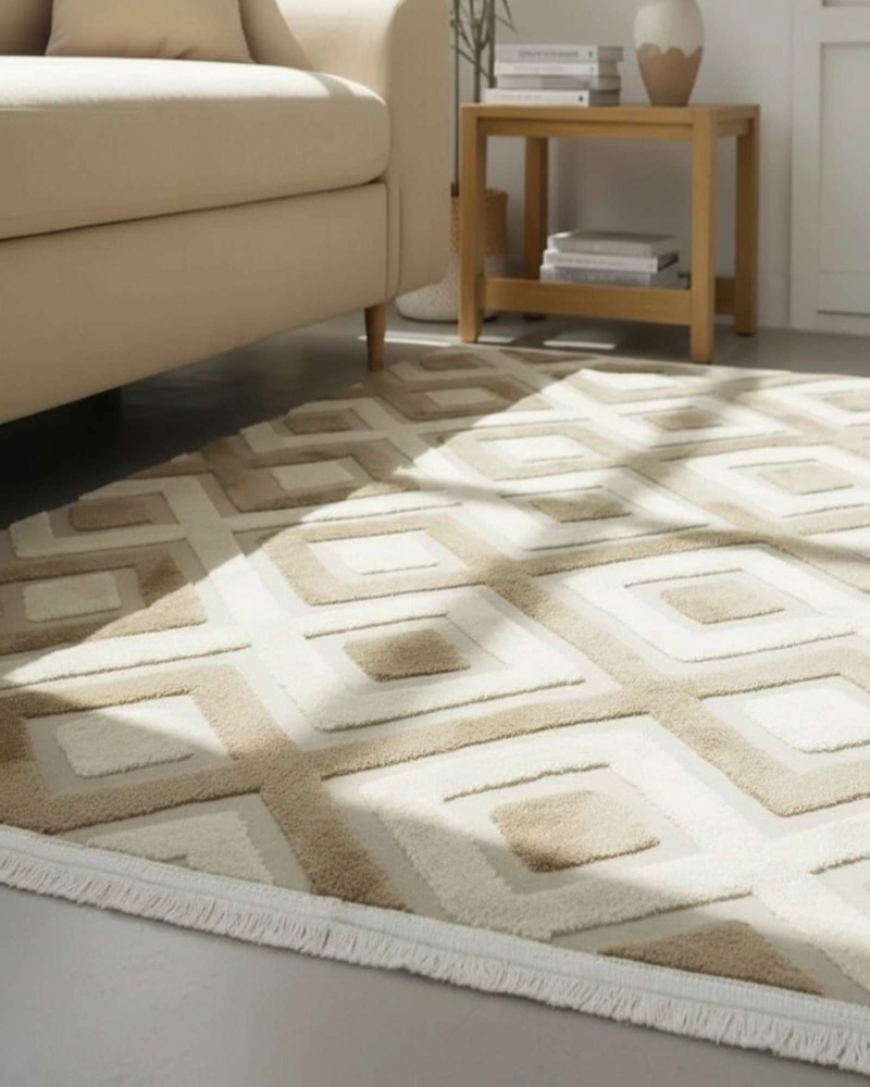 ALFOMBRA JACQUARD ANTIDESLIZANTE CON RELIEVE 150X200 CM - 2