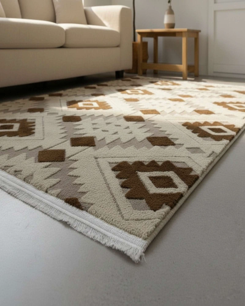 ALFOMBRA JACQUARD ANTIDESLIZANTE CON RELIEVE 150X200 CM - 1