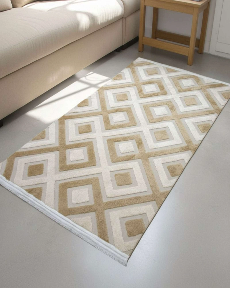 ALFOMBRA JACQUARD ANTIDESLIZANTE CON RELIEVE 150X200 CM - 2