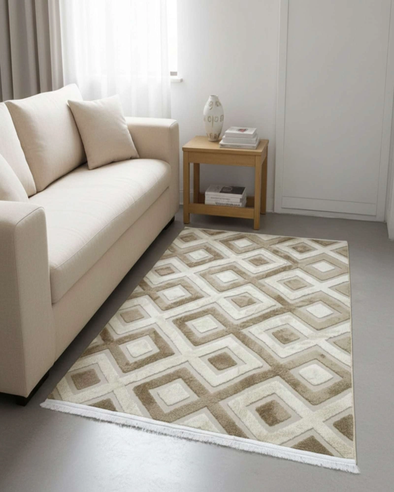 ALFOMBRA JACQUARD ANTIDESLIZANTE CON RELIEVE 150X200 CM - 4