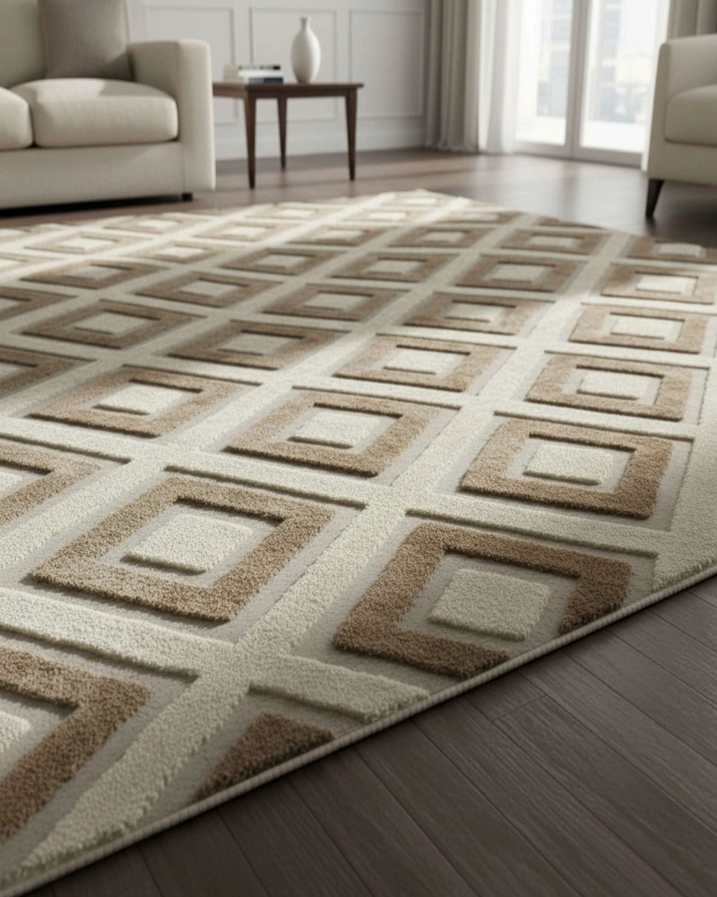 ALFOMBRA JACQUARD ANTIDESLIZANTE CON RELIEVE 150X200 CM - 6