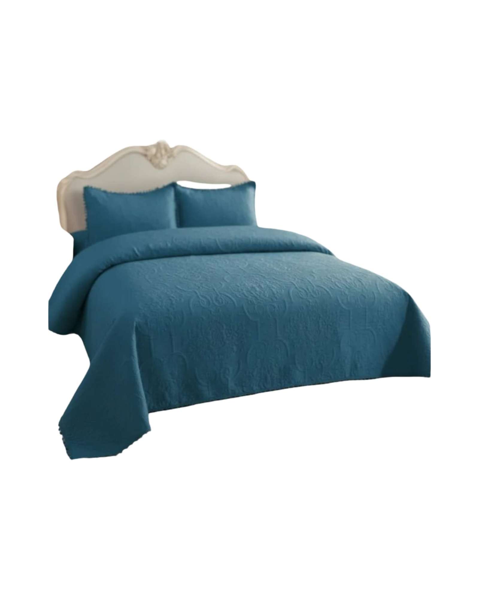 CUBRECAMA CON POMPONES KING-SUPER KING - 1