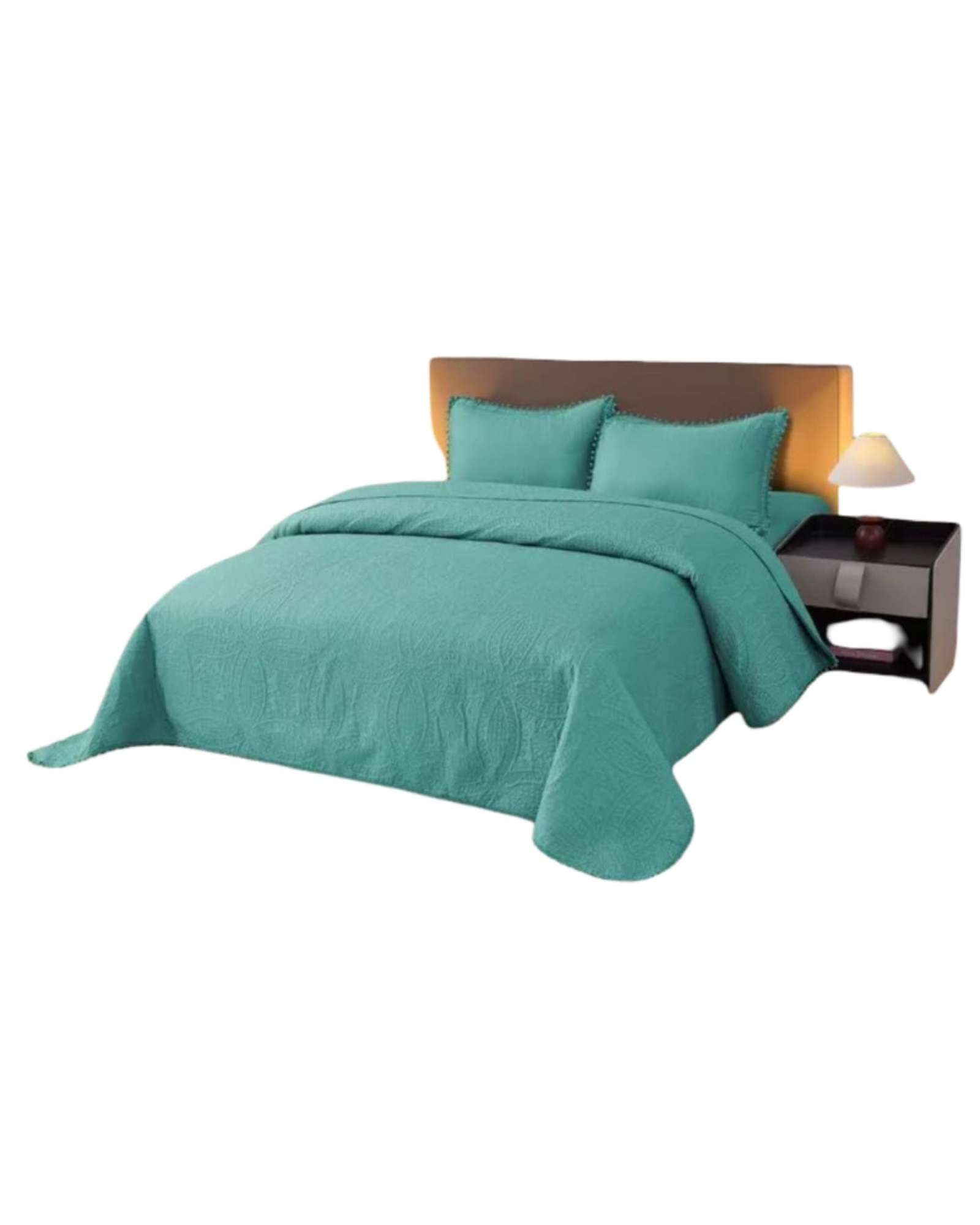 CUBRECAMA CON POMPONES KING-SUPER KING - 2